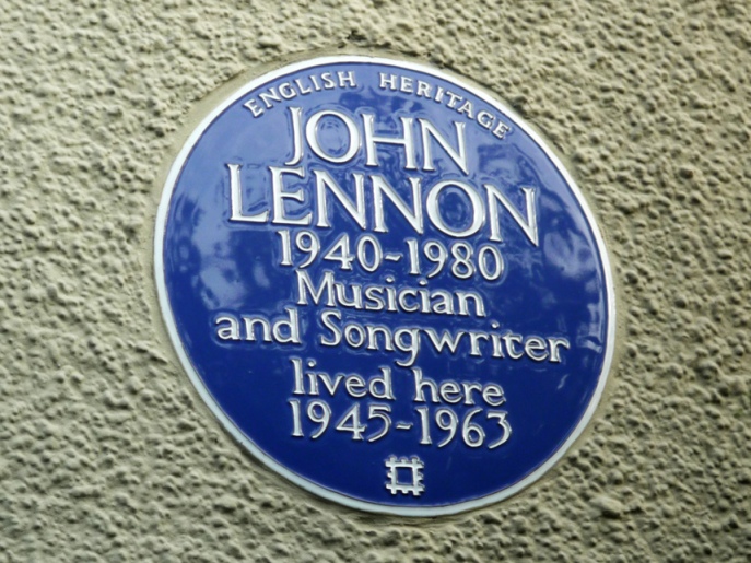 John Lennon 1940-1980 musician and songwriter lived here 1945-1963